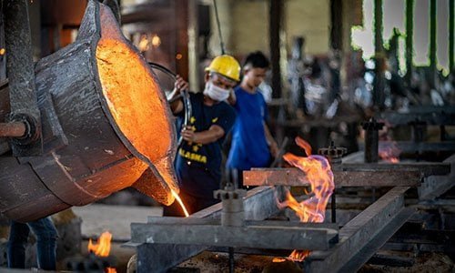 Metal processing facility cooling