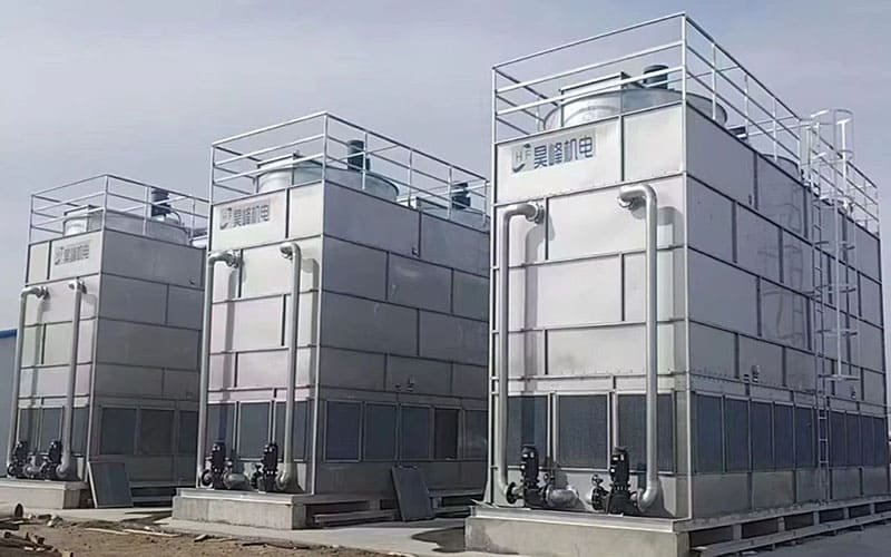 Data centre adiabatic cooler installation Middle East