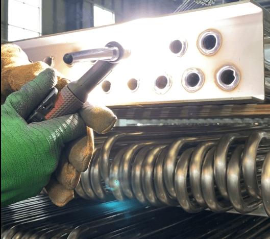 Cooling tower coil assembly